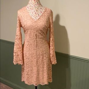 Ivanka Trump blush pink lace dress